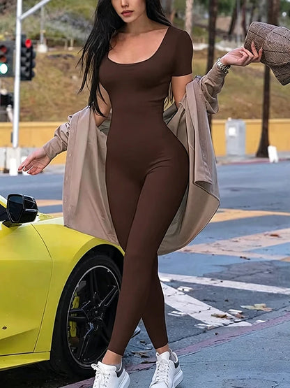 Short Sleeve Bodycon Romper
