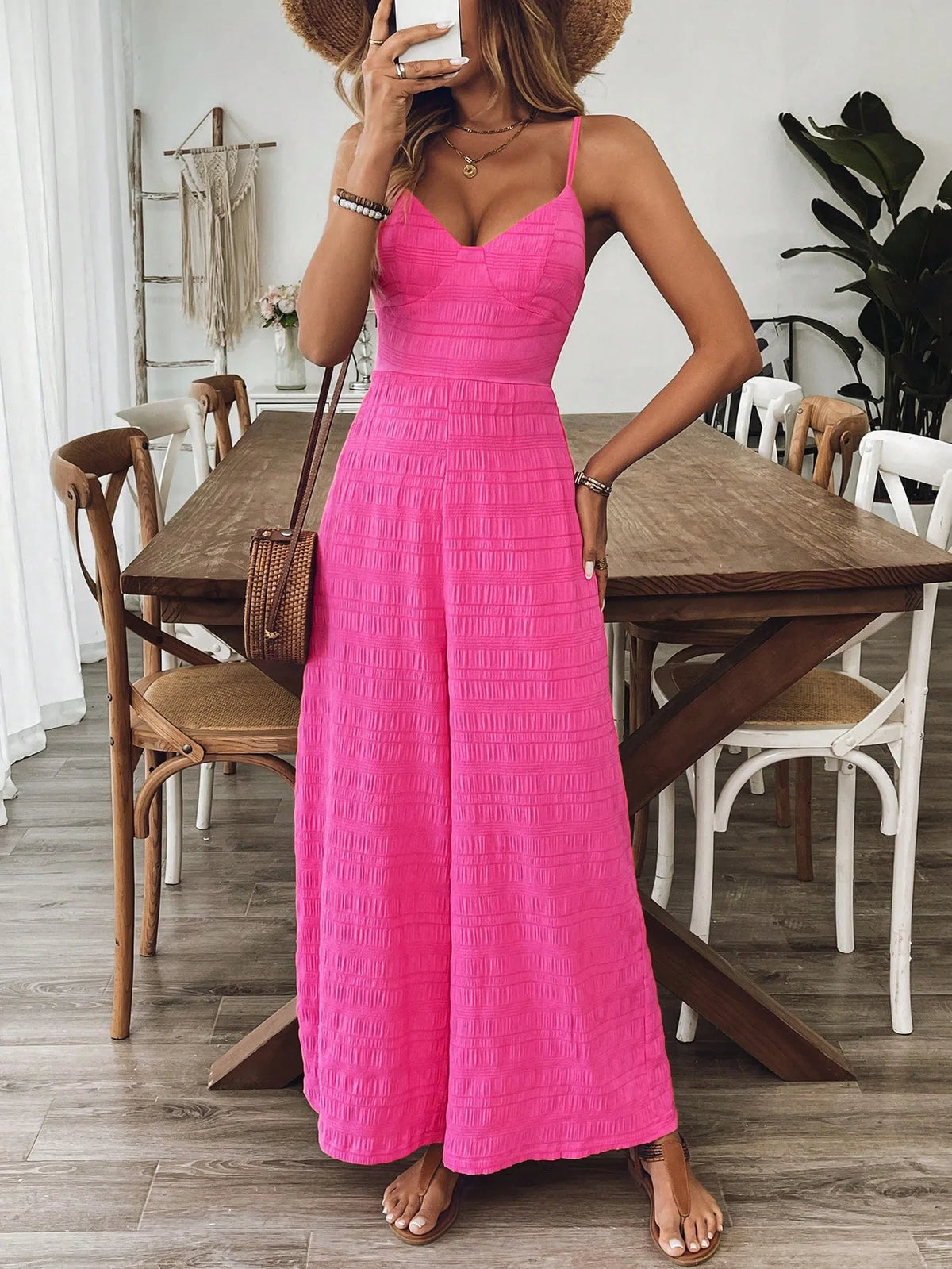 Floral Sling Wide Leg Jumpsuit