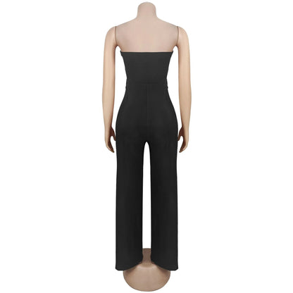 Modal Hollow Out Slim Jumpsuit
