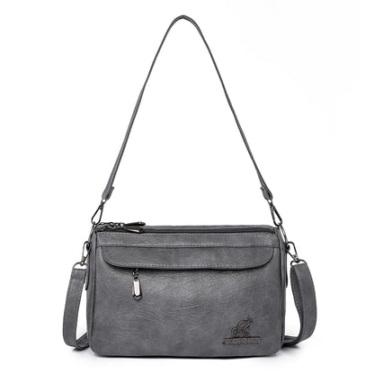 Vintage Two-Handle Satchel Bag