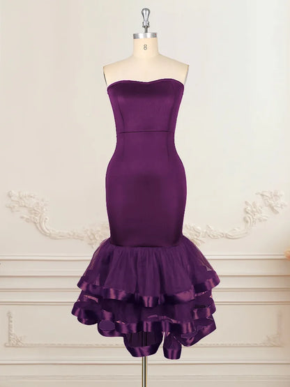 Layered Off-Shoulder Party Dress