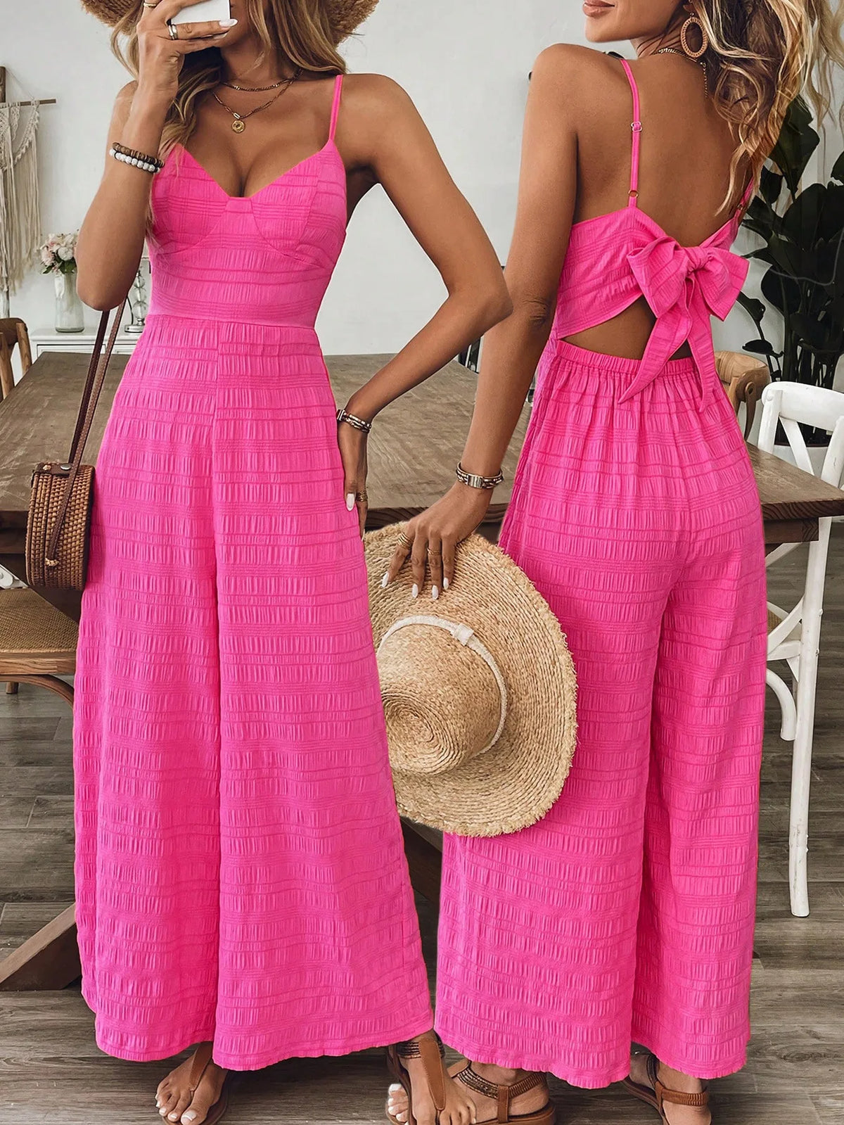 Floral Sling Wide Leg Jumpsuit