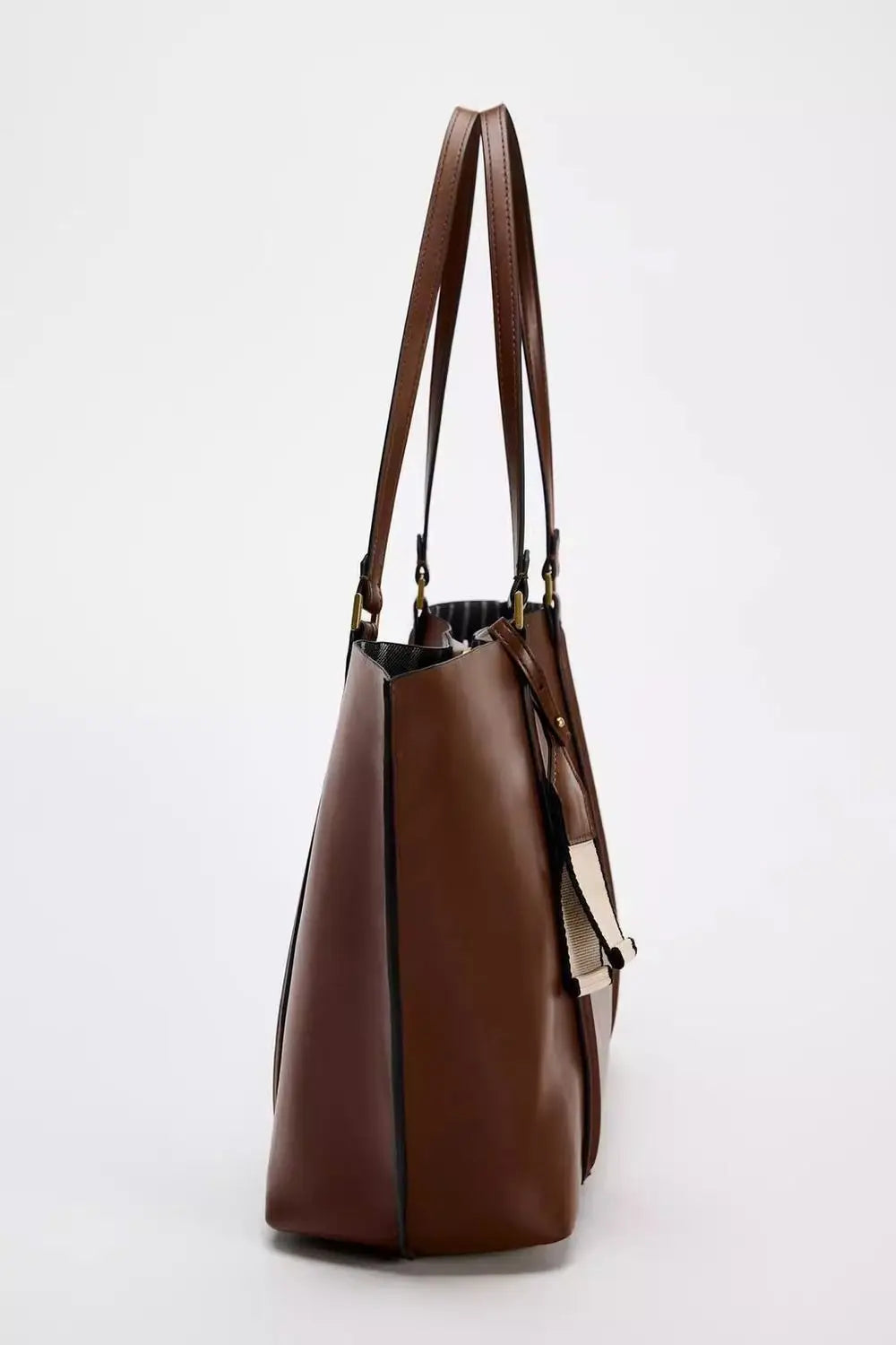 Minimalist Hasp Shoulder Tote