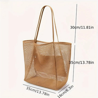 Woven Polyester Beach Tote
