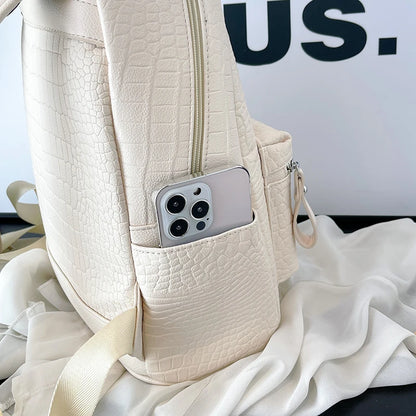Embroidered Two-Size Backpack