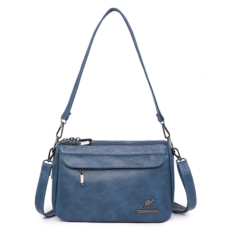 Vintage Two-Handle Satchel Bag