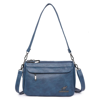 Vintage Two-Handle Satchel Bag