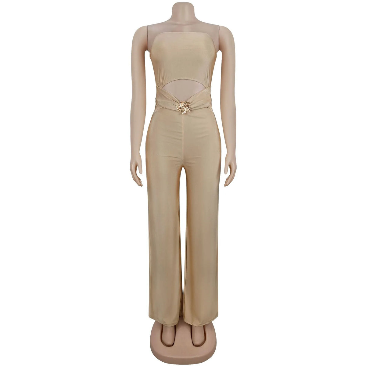 Modal Hollow Out Slim Jumpsuit