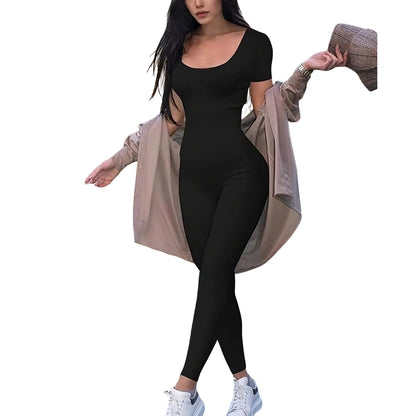 Short Sleeve Bodycon Romper