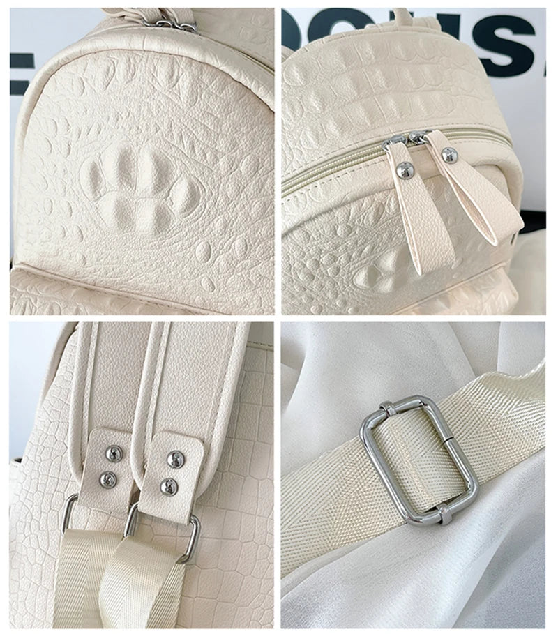 Embroidered Two-Size Backpack