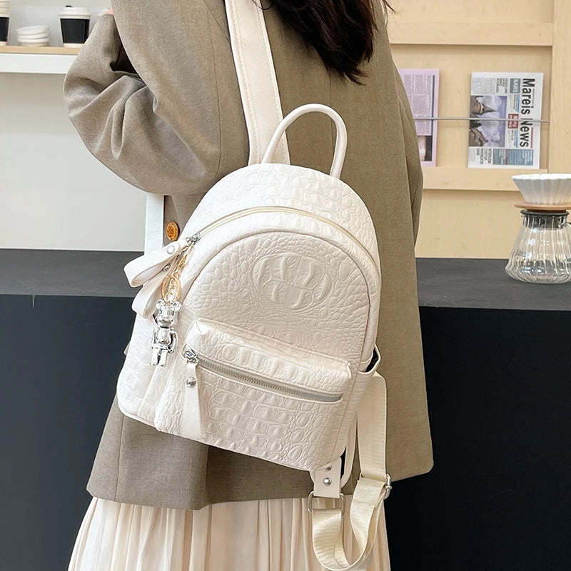Embroidered Two-Size Backpack