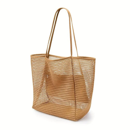 Woven Polyester Beach Tote
