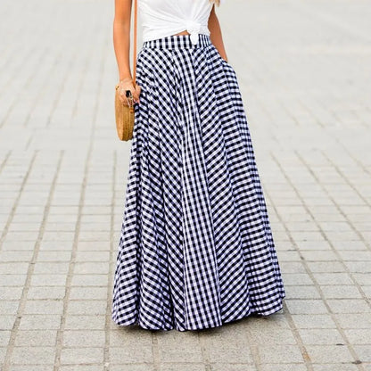 High Waist Floor Length Skirt