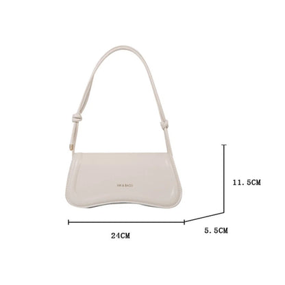 Linen Baguette Shoulder Bag