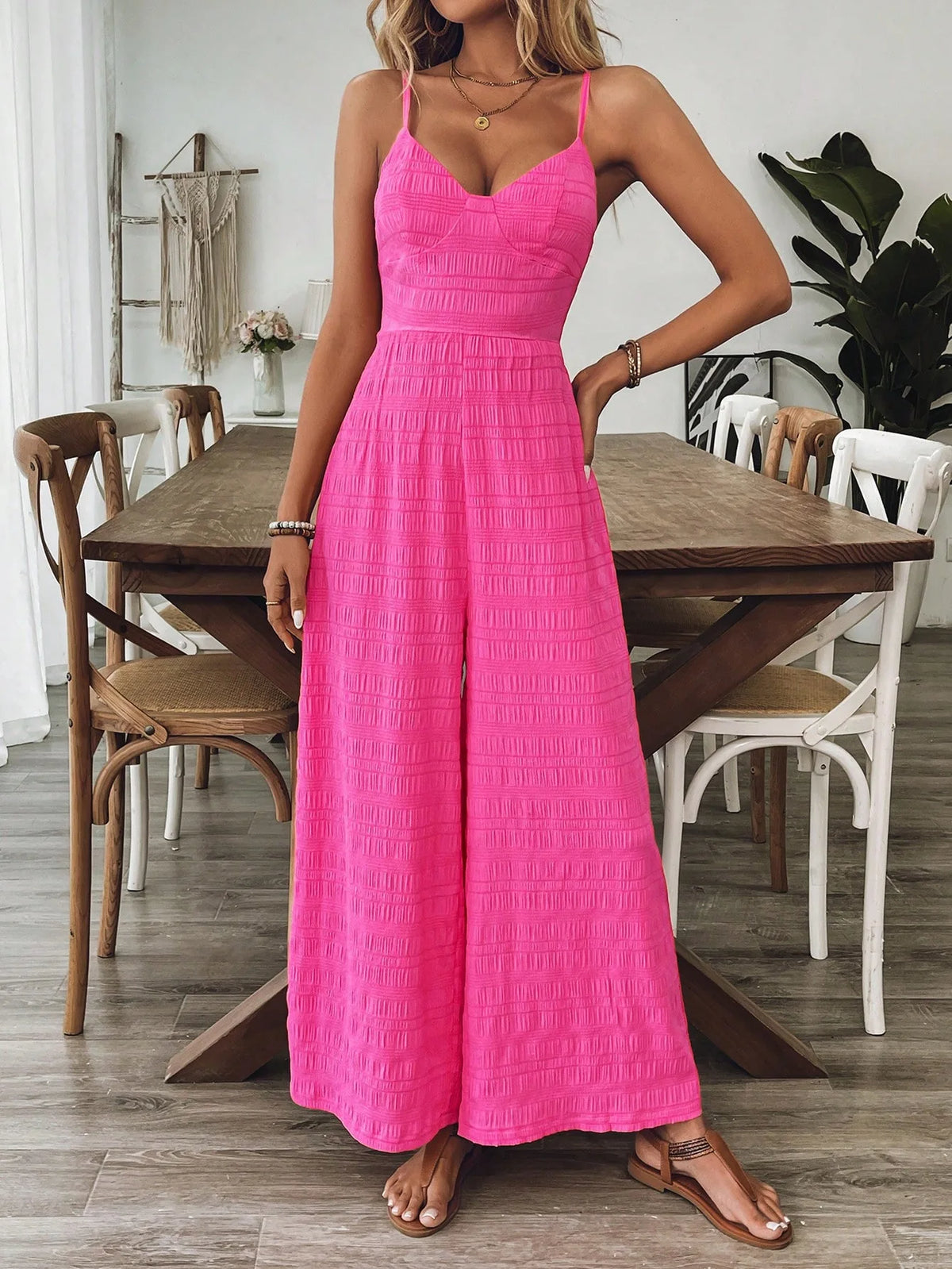 Floral Sling Wide Leg Jumpsuit
