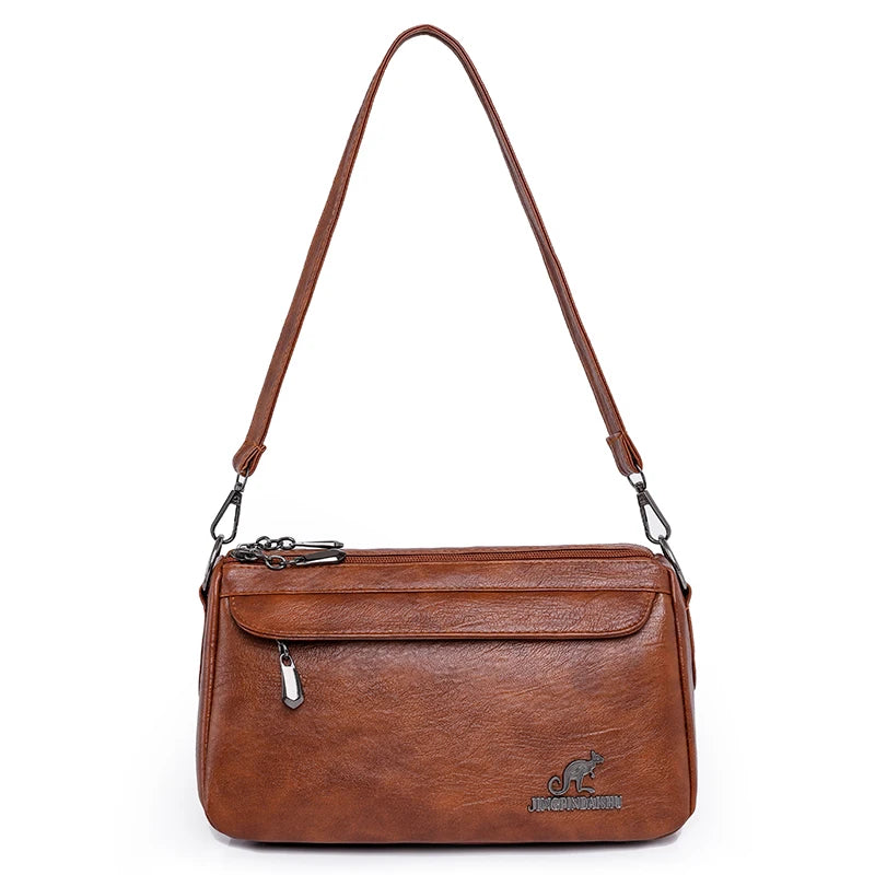 Vintage Two-Handle Satchel Bag