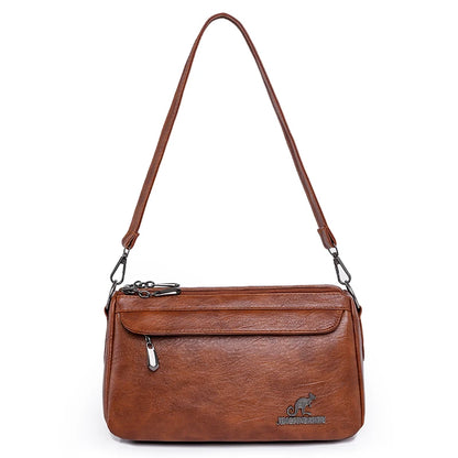 Vintage Two-Handle Satchel Bag