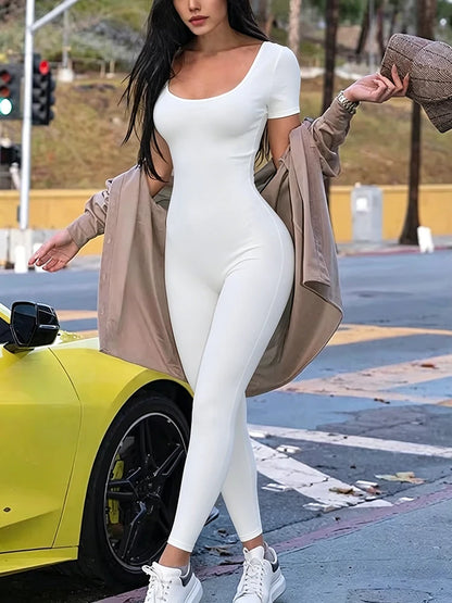 Short Sleeve Bodycon Romper