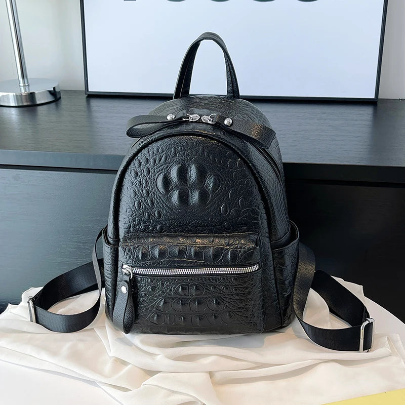 Embroidered Two-Size Backpack