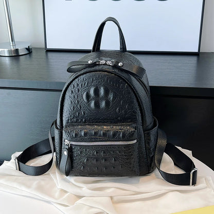 Embroidered Two-Size Backpack