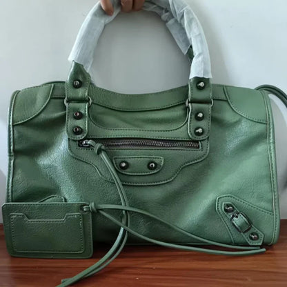 Slouchy Moto Hobo Shoulder Bag