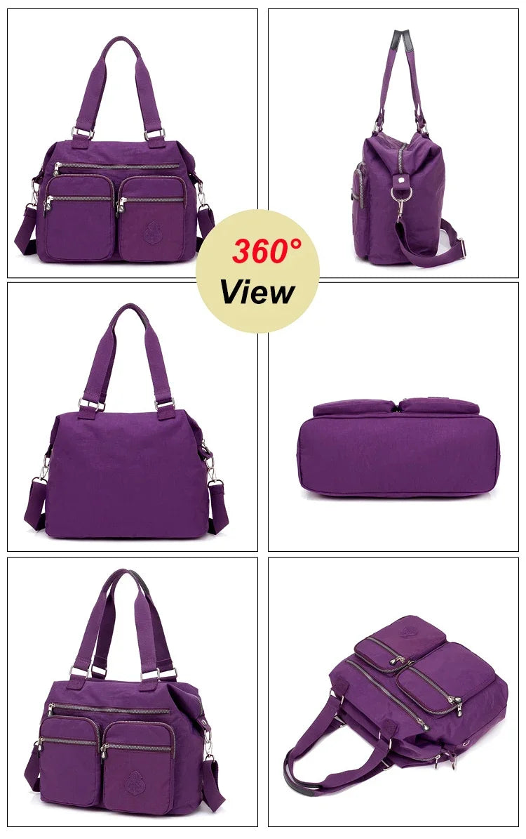 Waterproof Nylon Top-Handle Bag