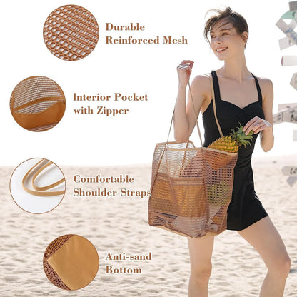 Woven Polyester Beach Tote