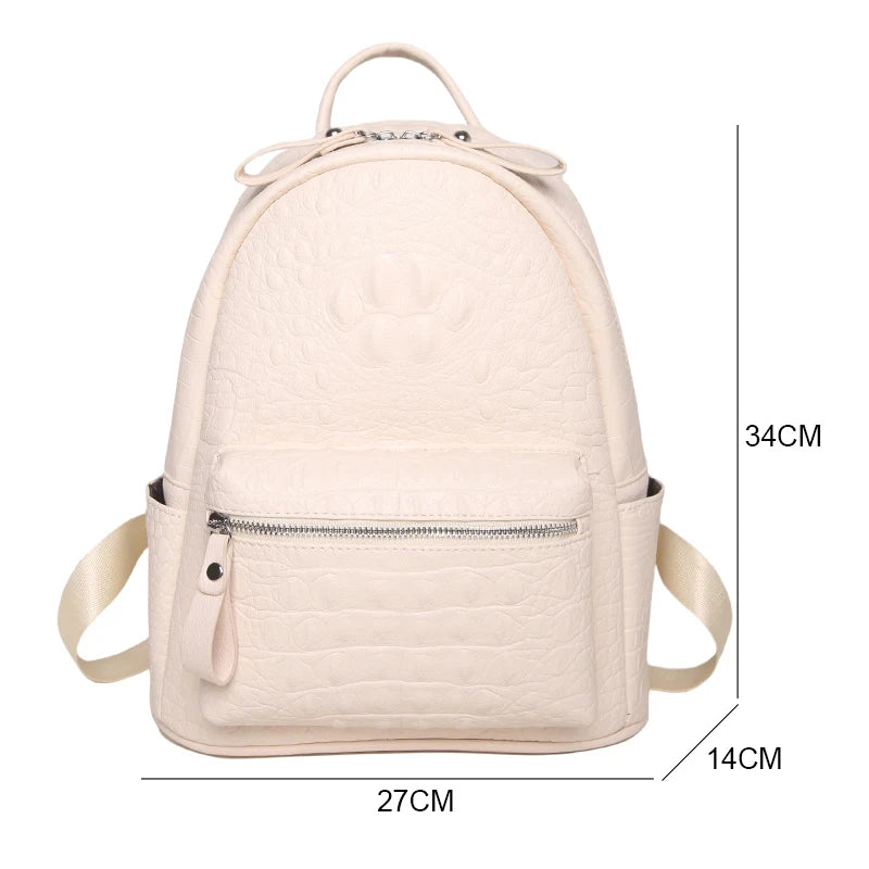 Embroidered Two-Size Backpack
