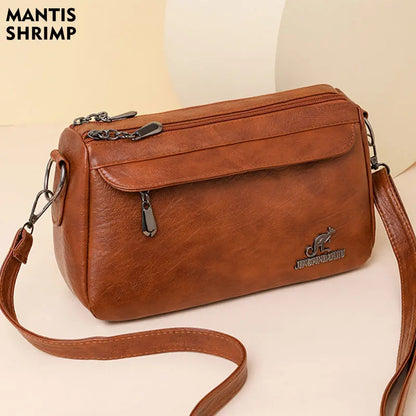 Vintage Two-Handle Satchel Bag
