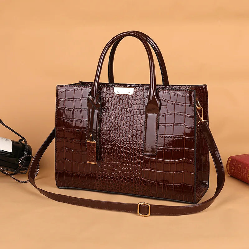Structured Zip Work Tote