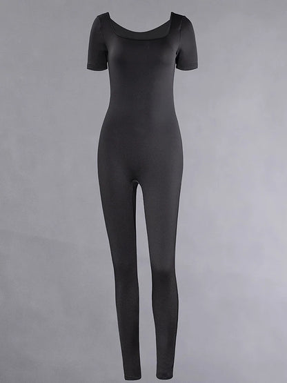 Short Sleeve Bodycon Romper