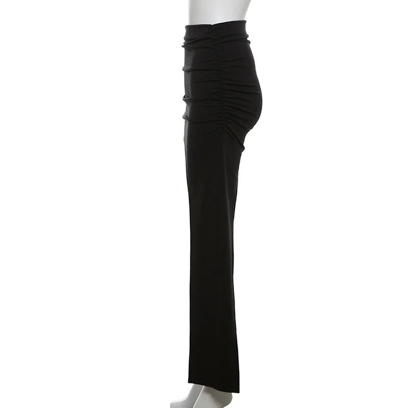 Asymmetric Hem Y2K Mini Skirt