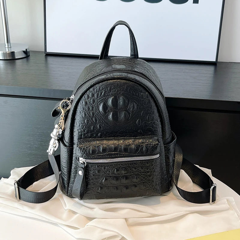 Embroidered Two-Size Backpack