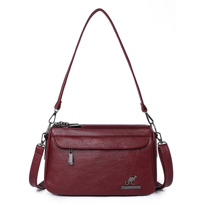 Vintage Two-Handle Satchel Bag