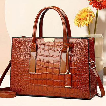 Structured Zip Work Tote