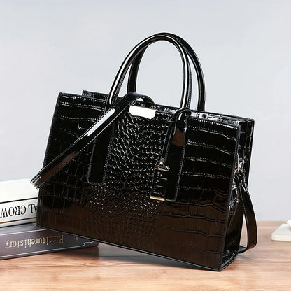 Structured Zip Work Tote
