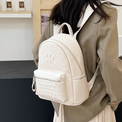Embroidered Two-Size Backpack