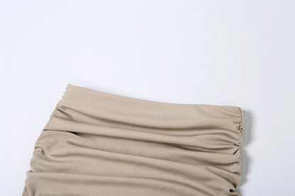 Asymmetric Hem Y2K Mini Skirt