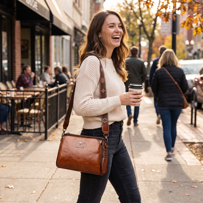 Retro Double Sided Pillow Shoulder Crossbody Bag