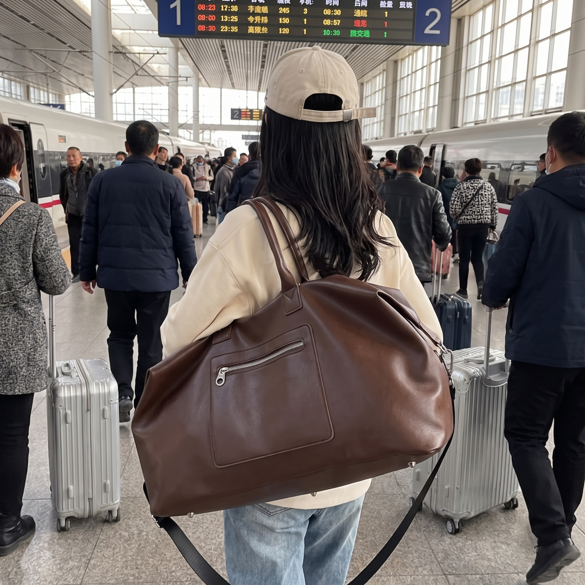 Portable Travel Duffle Crossbody Carry On Bag