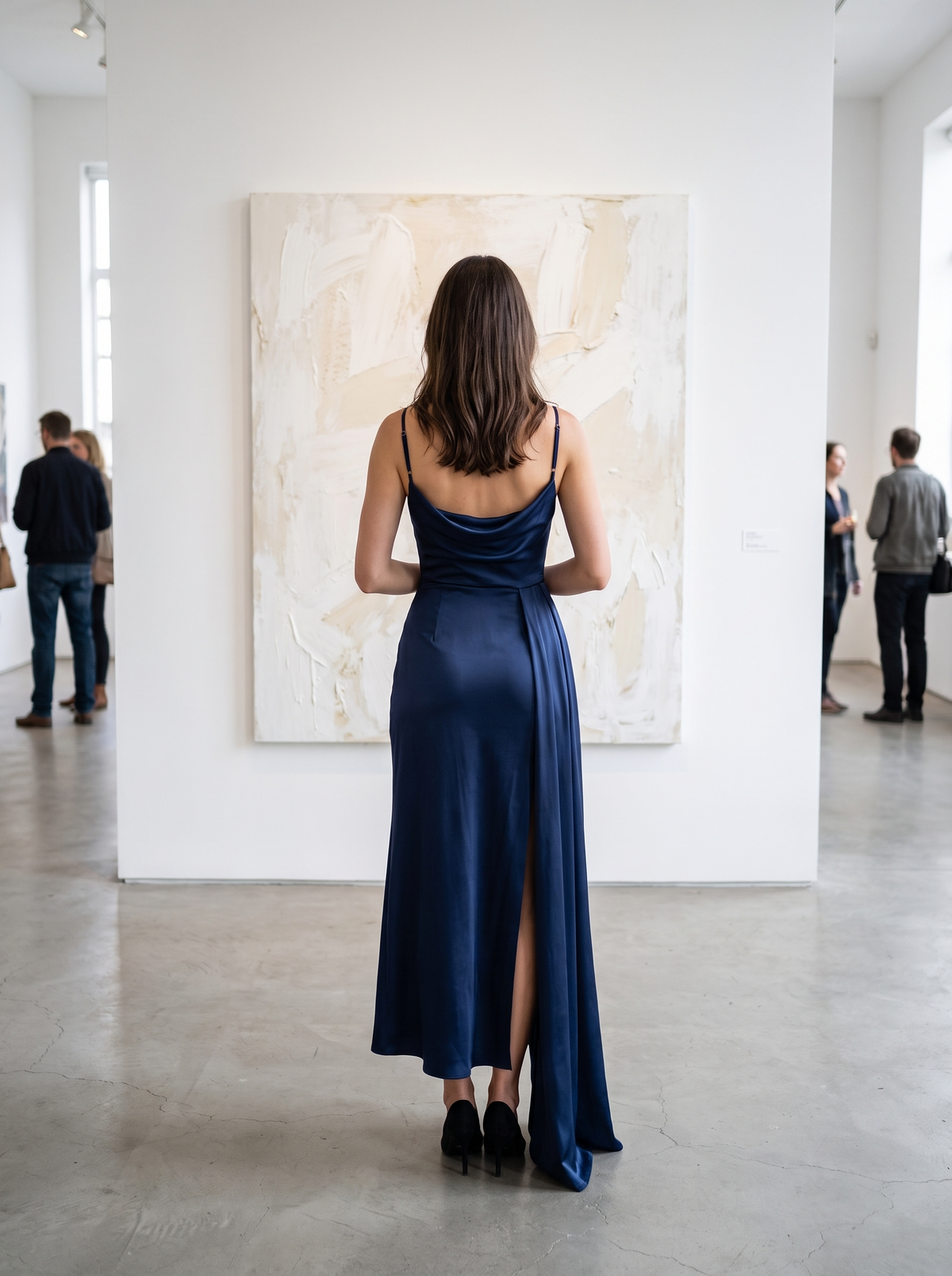 Backless Slash Neck Evening Dress in a gallery