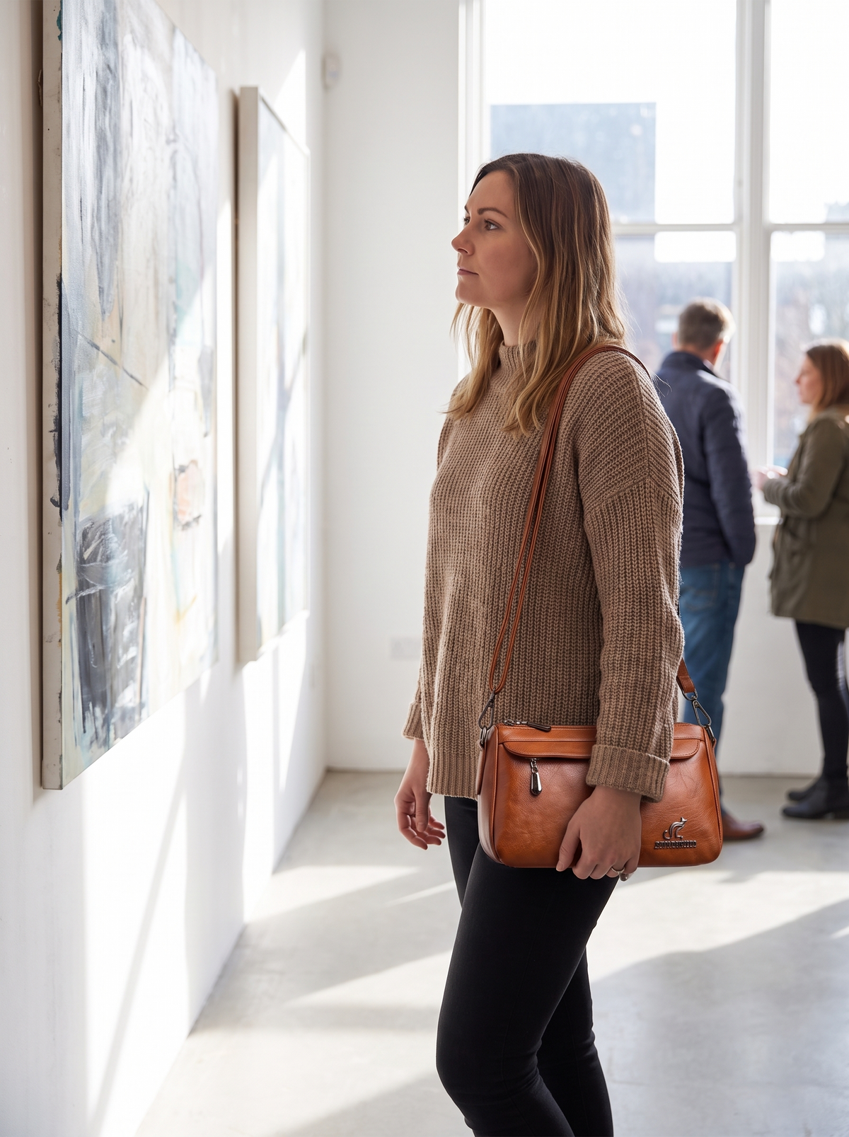 Vintage Two Handle Satchel Bag in a gallery
